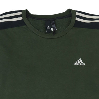 Mens UK Size M adidas Green Pullover Sweatshirt
