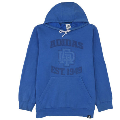Mens UK Size L adidas Blue Pullover Hoodie