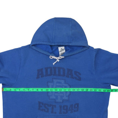 Mens UK Size L adidas Blue Pullover Hoodie