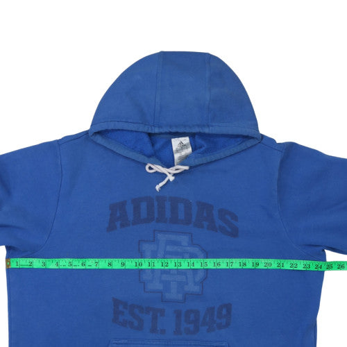 Mens UK Size L adidas Blue Pullover Hoodie