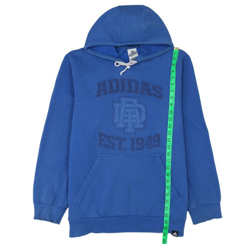 Mens UK Size L adidas Blue Pullover Hoodie