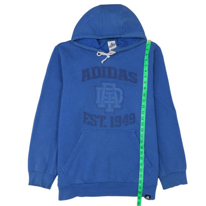 Mens UK Size L adidas Blue Pullover Hoodie