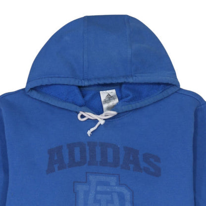 Mens UK Size L adidas Blue Pullover Hoodie