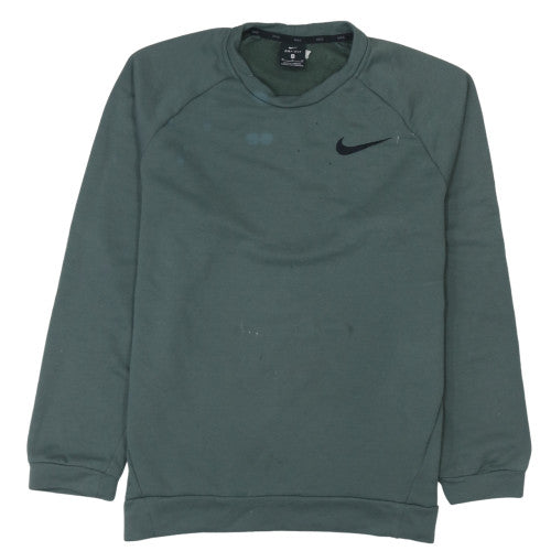 Mens UK Size M Nike Green Pullover Sweatshirt