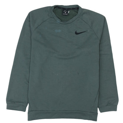 Mens UK Size M Nike Green Pullover Sweatshirt