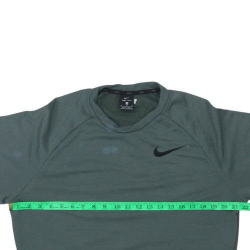 Mens UK Size M Nike Green Pullover Sweatshirt
