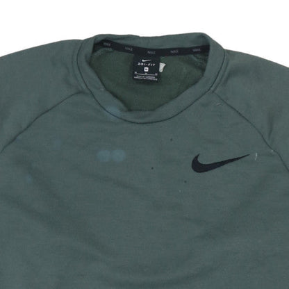 Mens UK Size M Nike Green Pullover Sweatshirt