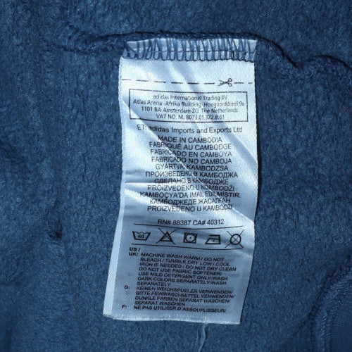 Mens UK Size XL adidas Blue Pullover Hoodie