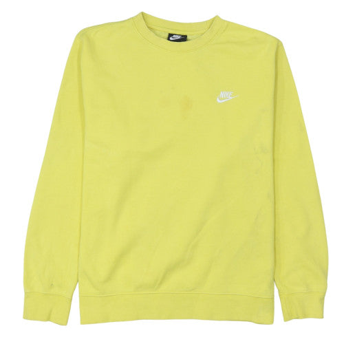 Womens UK Size L Nike Yellow Pullover Sweatshirt