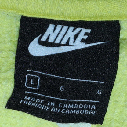 Womens UK Size L Nike Yellow Pullover Sweatshirt