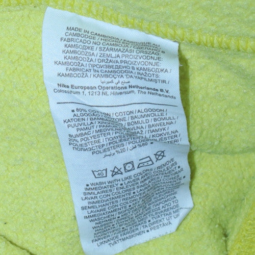 Womens UK Size L Nike Yellow Pullover Sweatshirt
