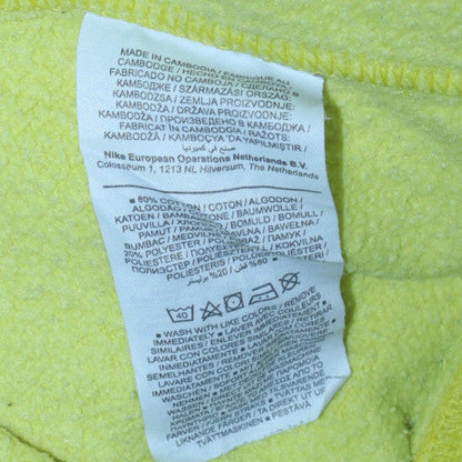 Womens UK Size L Nike Yellow Pullover Sweatshirt