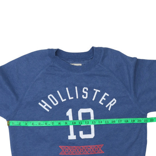 Womens UK Size XS Hollister Blue Pullover Sweatshirt