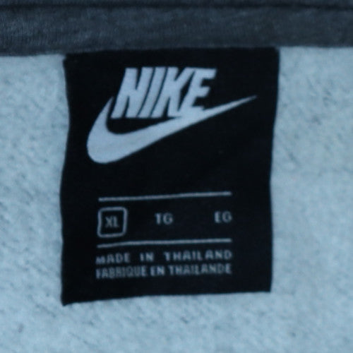 Mens UK Size XL Nike Grey Full Zip Hoodie
