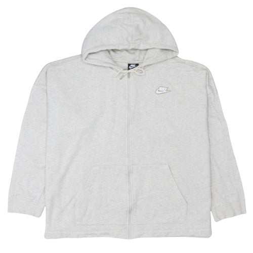 Mens UK Size M Nike Grey Full Zip Hoodie