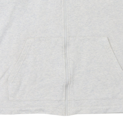 Mens UK Size M Nike Grey Full Zip Hoodie