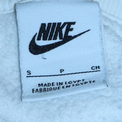 Mens UK Size S Nike White Pullover Sweatshirt