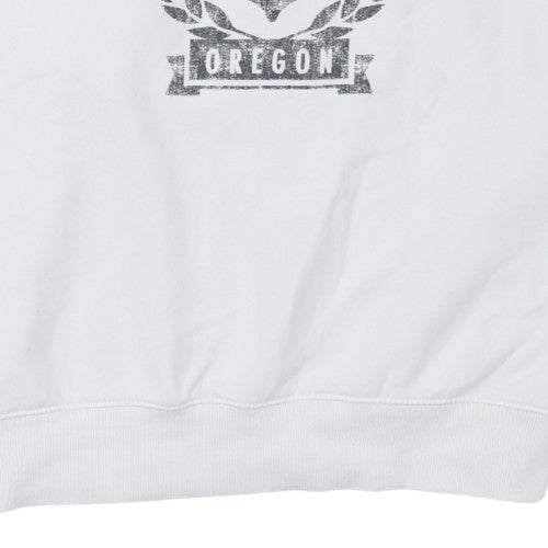 Mens UK Size S Nike White Pullover Sweatshirt