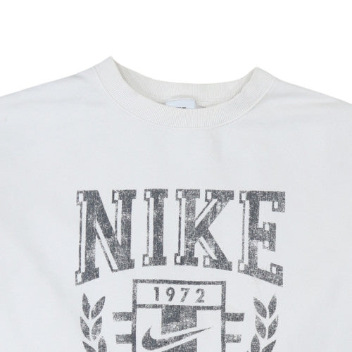 Mens UK Size S Nike White Pullover Sweatshirt