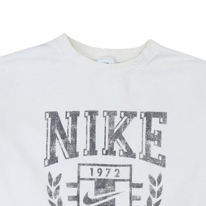 Mens UK Size S Nike White Pullover Sweatshirt