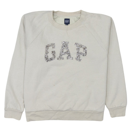 Womens UK Size M Gap Beige Pullover Sweatshirt