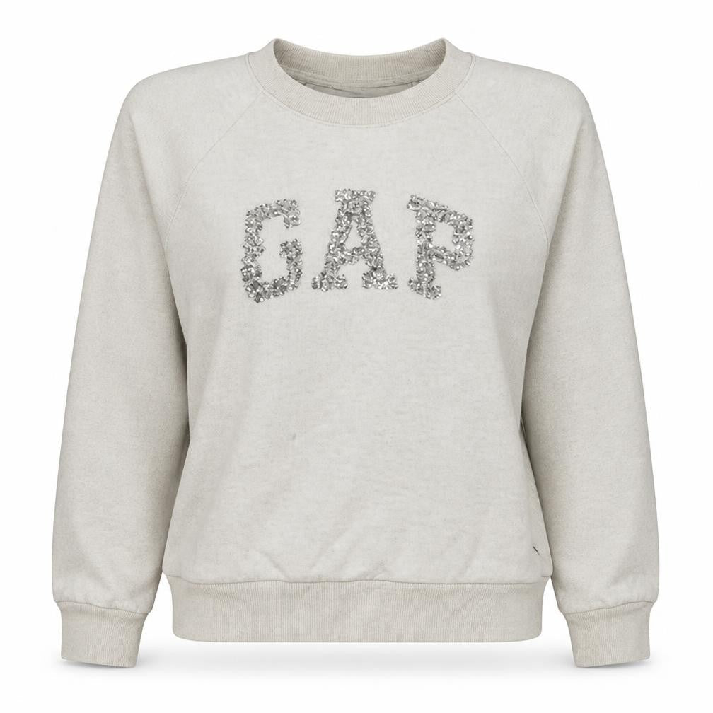 Womens UK Size M Gap Beige Pullover Sweatshirt