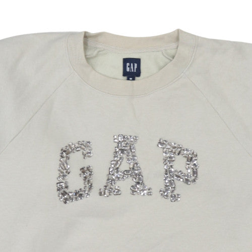 Womens UK Size M Gap Beige Pullover Sweatshirt