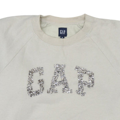 Womens UK Size M Gap Beige Pullover Sweatshirt