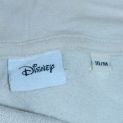 Womens UK Size 10 Disney Beige Pullover Hoodie