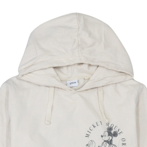 Womens UK Size 10 Disney Beige Pullover Hoodie