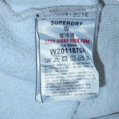 Womens UK Size 10 Superdry Grey Pullover Hoodie