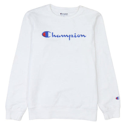 Womens UK Size XL Champion White Pullover Sweatshirt