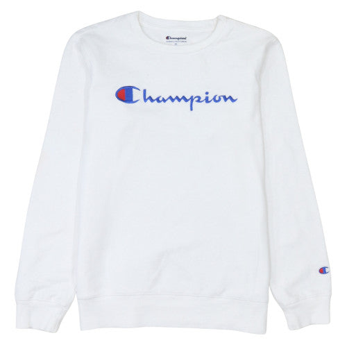 Womens UK Size XL Champion White Pullover Sweatshirt