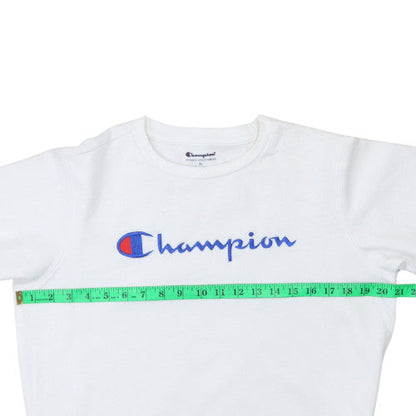 Womens UK Size XL Champion White Pullover Sweatshirt