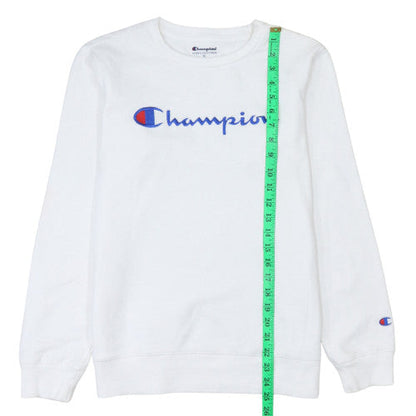 Womens UK Size XL Champion White Pullover Sweatshirt