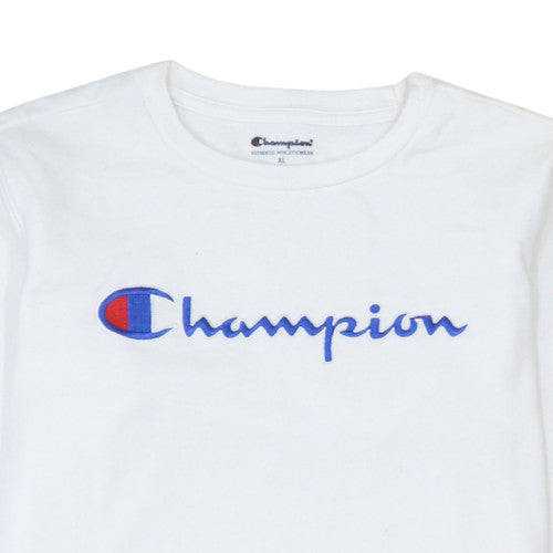 Womens UK Size XL Champion White Pullover Sweatshirt