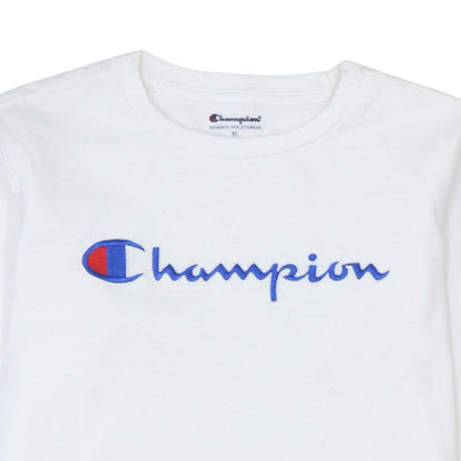 Womens UK Size XL Champion White Pullover Sweatshirt