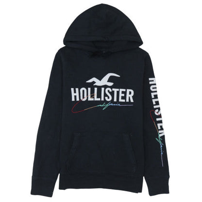Womens UK Size S Hollister Black Pullover Hoodie