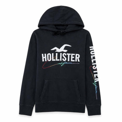 Womens UK Size S Hollister Black Pullover Hoodie