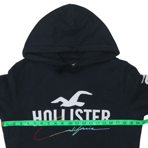 Womens UK Size S Hollister Black Pullover Hoodie