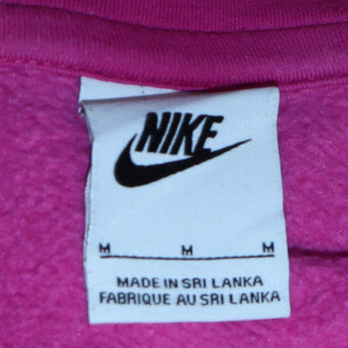 Womens UK Size M Nike Pink Pullover Hoodie