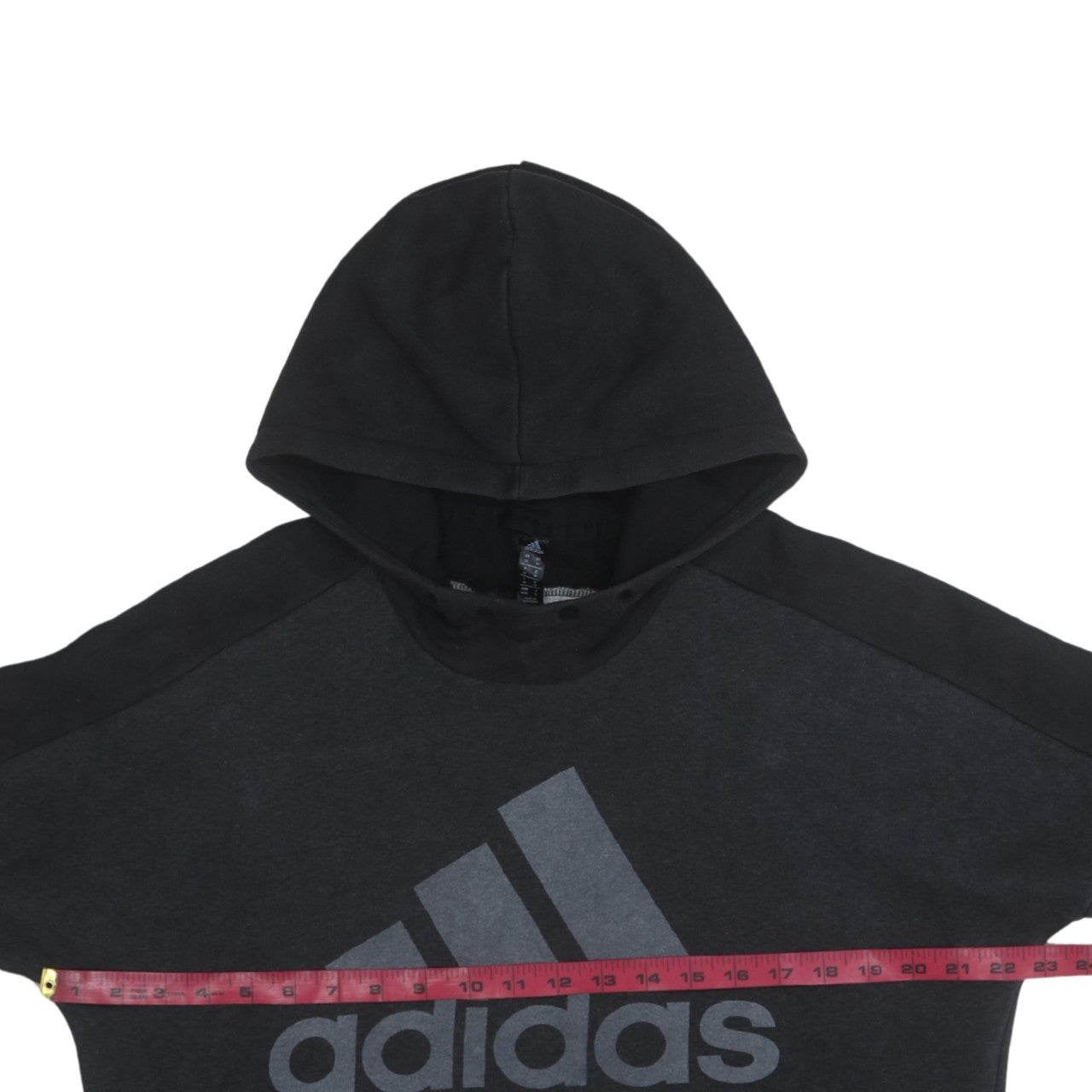 Mens UK Size M adidas Black Pullover Hoodie