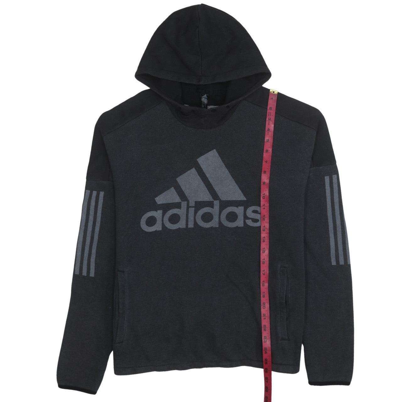 Mens UK Size M adidas Black Pullover Hoodie