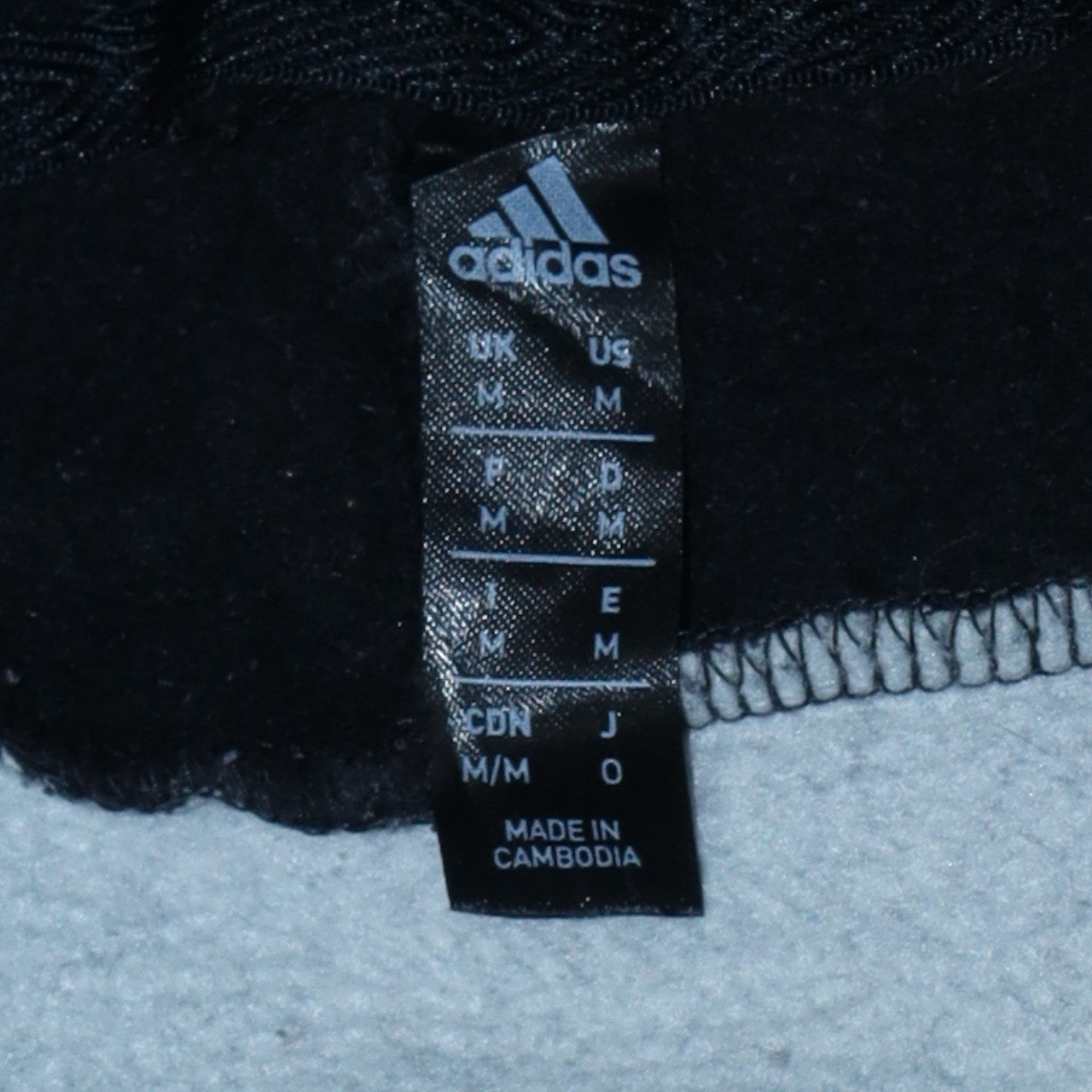 Mens UK Size M adidas Black Pullover Hoodie