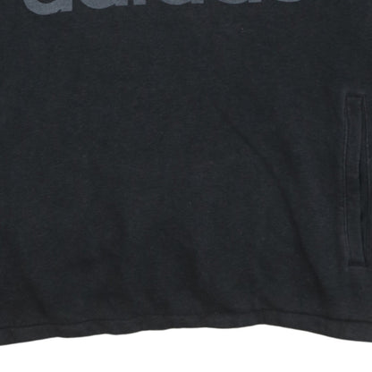Mens UK Size M adidas Black Pullover Hoodie