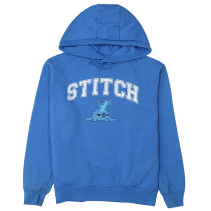 Womens UK Size 2XS Disney Blue Pullover Hoodie
