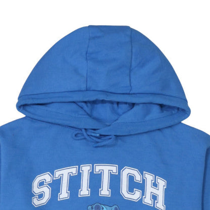 Womens UK Size 2XS Disney Blue Pullover Hoodie