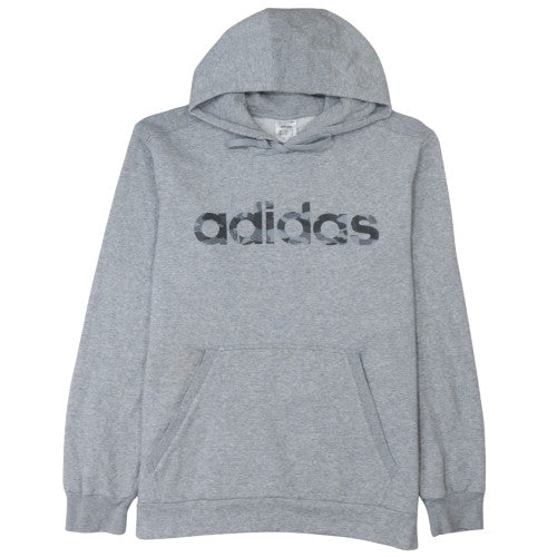 Mens UK Size L adidas Grey Pullover Hoodie