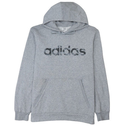 Mens UK Size L adidas Grey Pullover Hoodie