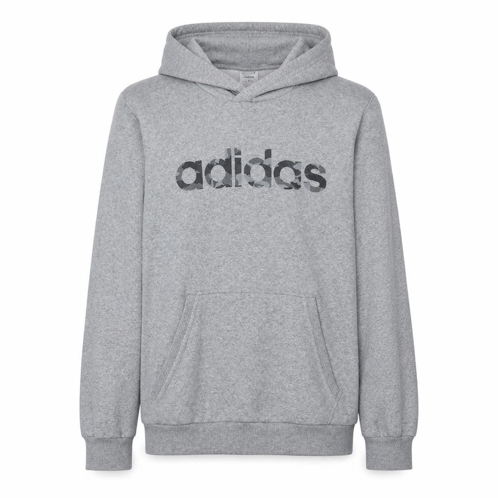 Mens UK Size L adidas Grey Pullover Hoodie
